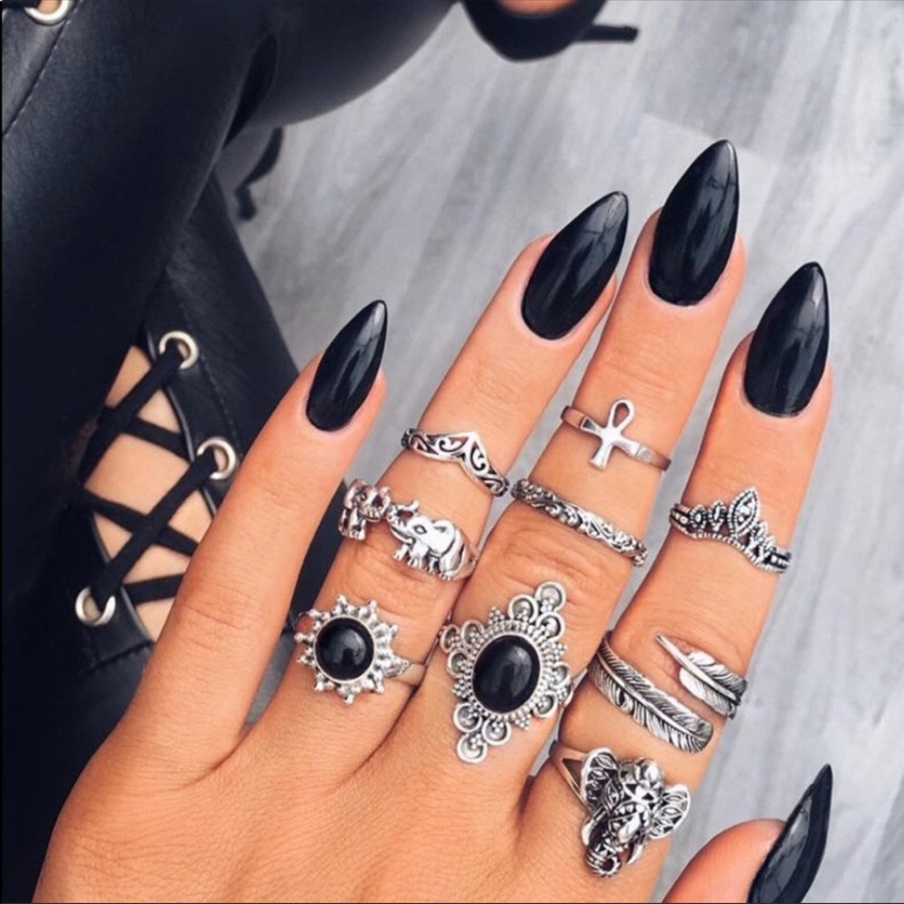 ๐ดBoho rings x Henna tattoo bundle ๐ค - Picture 2 of 4